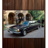 Металлическая табличка Volvo 264 TE